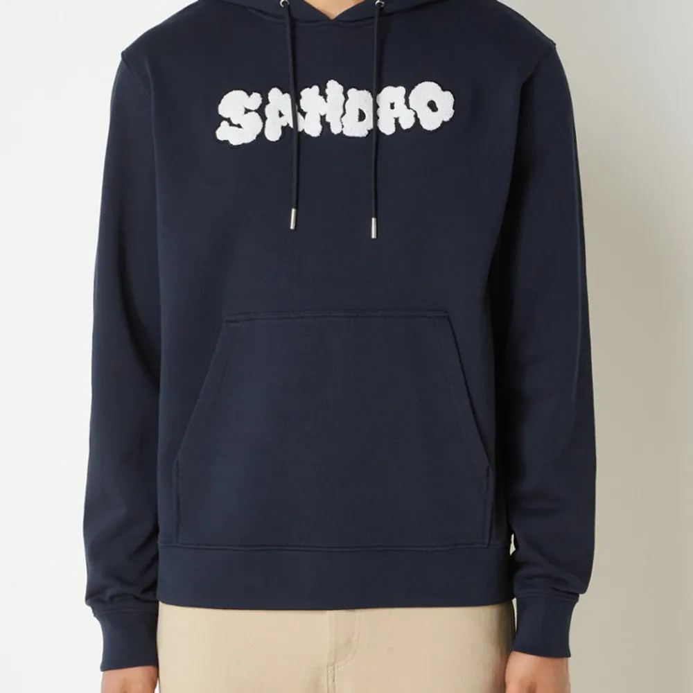 Sällsynt sandro hoodie super bra skick skriv för fler frågor. Pris kan diskuteras . Hoodies.