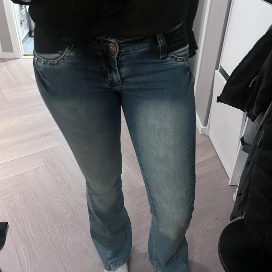 Lågmidjade bootcut jeans - 91