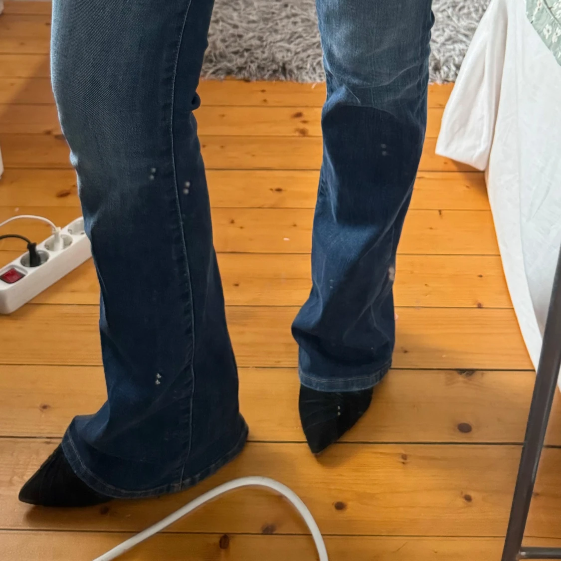 Blå lågmidjade bootcut jeans diesel - 91