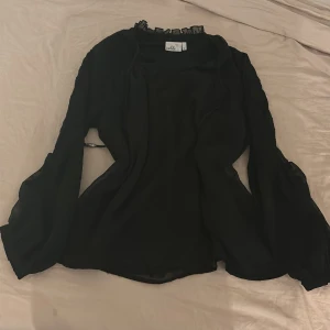 Svart blus - Det här är en svart blus från isolade och är genomskinlig p armarna 
