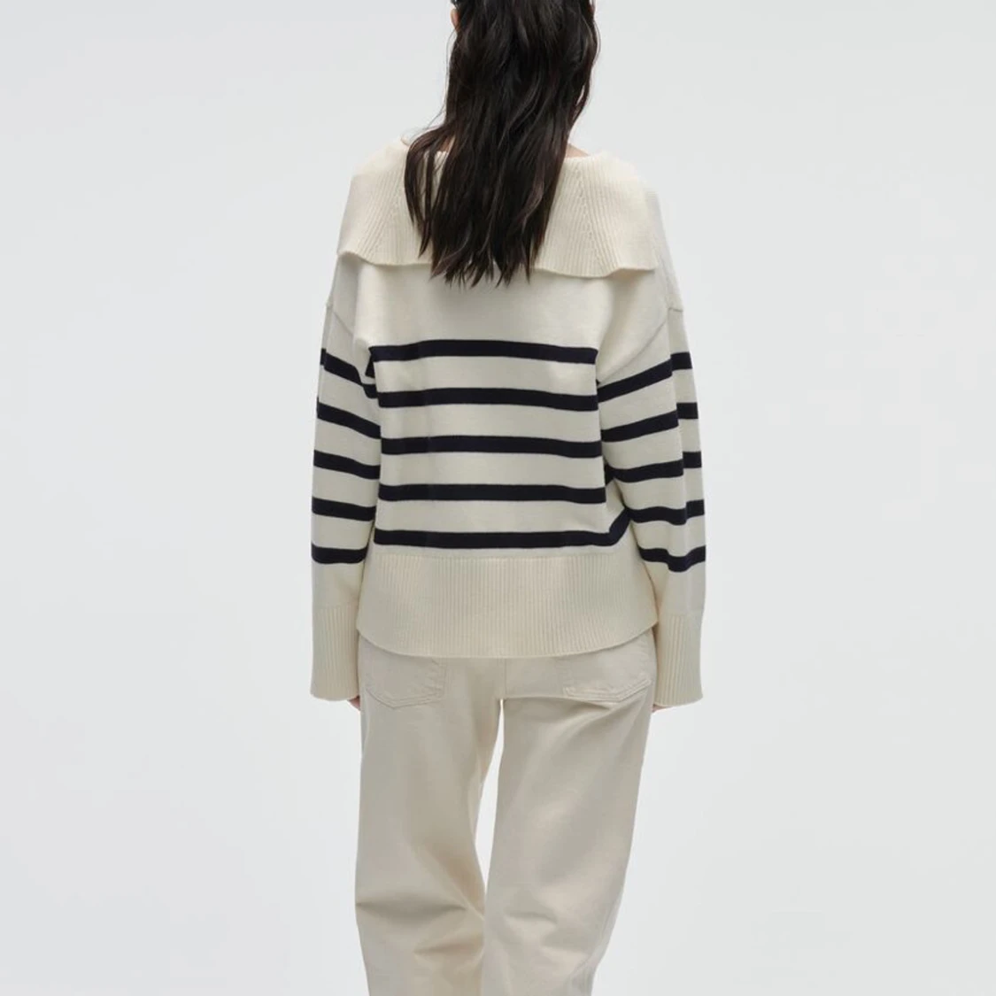 Randig stickad tröja - 92