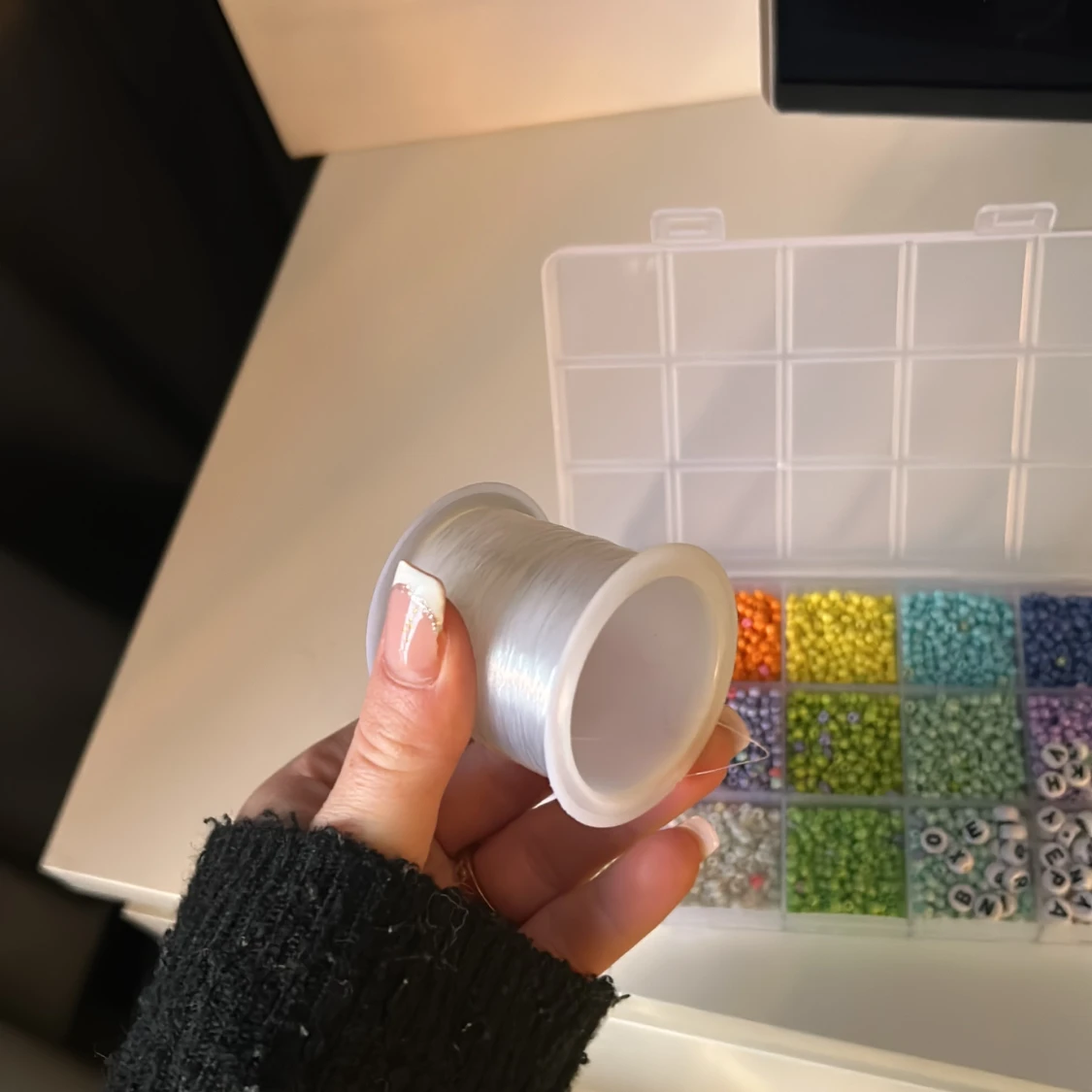 Pärlor, snöre - 91