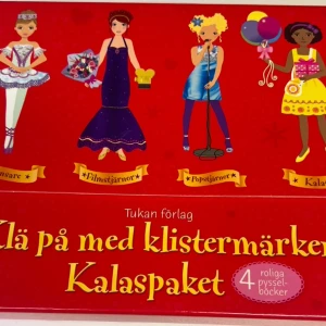 Kalaspaket - Klä på med klistermärken  - Kalaspaket - Klä på med klistermärken (Dansare, Filmstjärnor, Popstjärnor och Kalas), Mycket bra skick! & Rekommenderas till dig med barn som behöver underhållning!