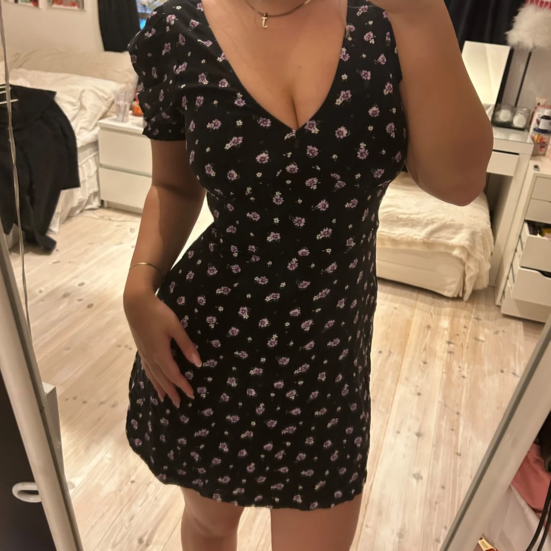 Blommig klänning  - 91