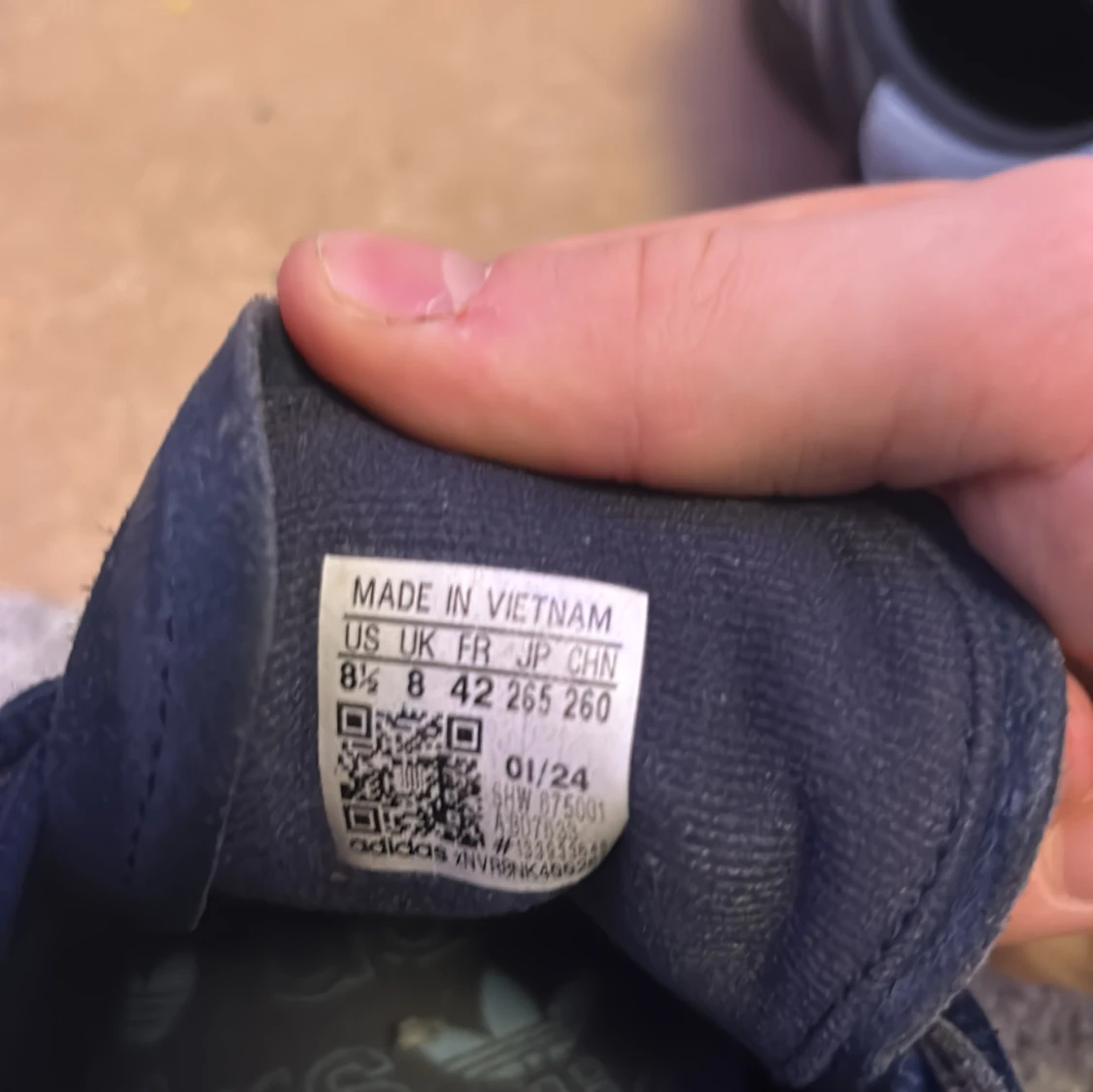 Adidas Samba i blå mocka - 3