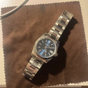 Seiko Datejust 36mm blå - Seiko mod datejust 36mm Oyster Automatisk nh35 10 ATM Fin blå tavla Sliding clasp (ändra storlek utan att behöva skruva)