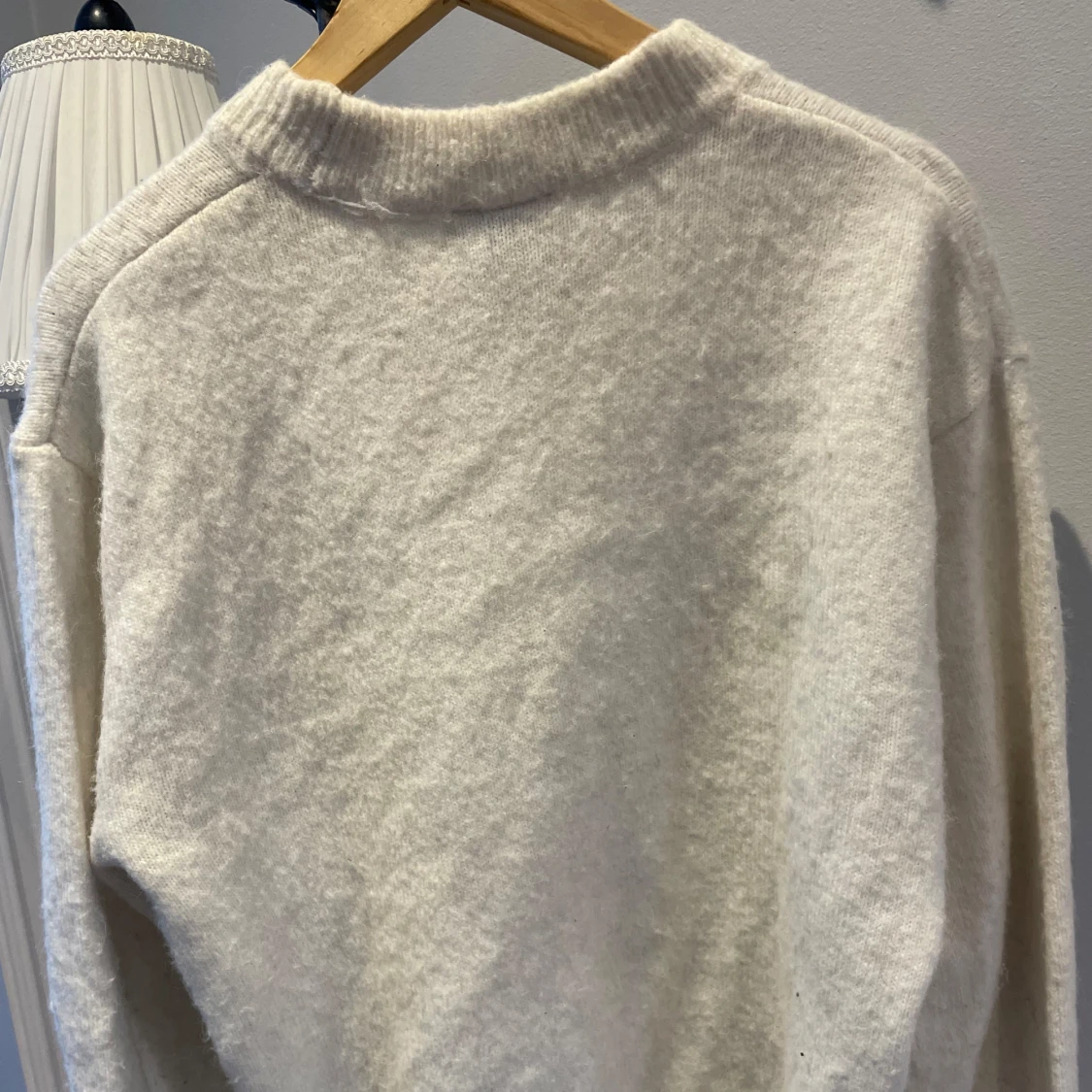 Vit stickad  tröja från H&M - 2