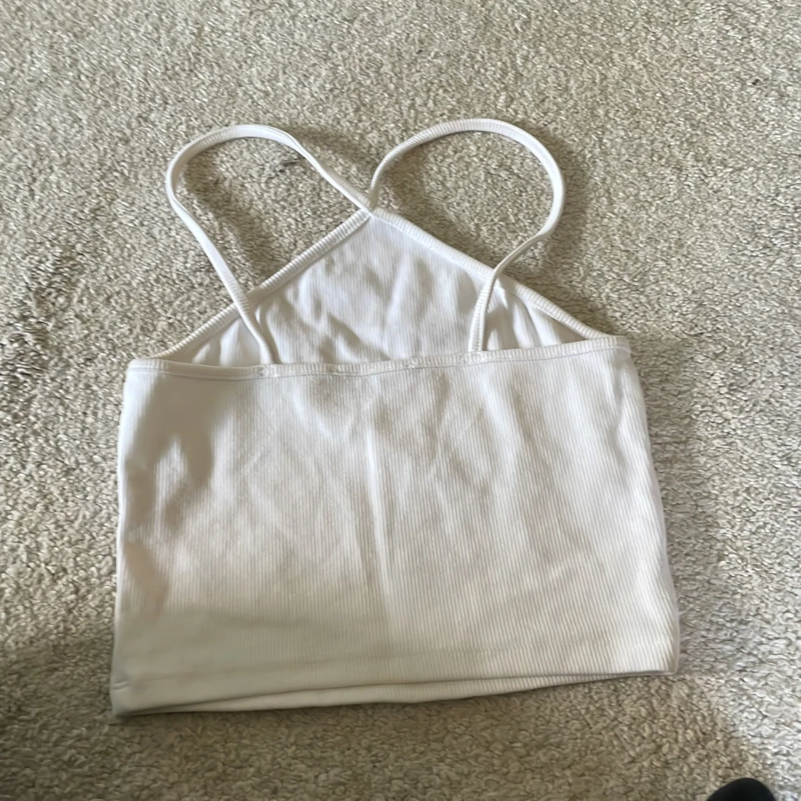 Svart och vit ribbad linnetopp - 3