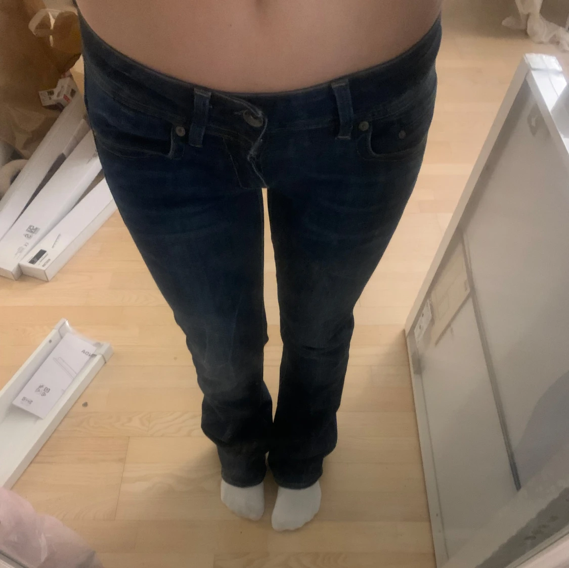 Lågmidjade jeans  - 3