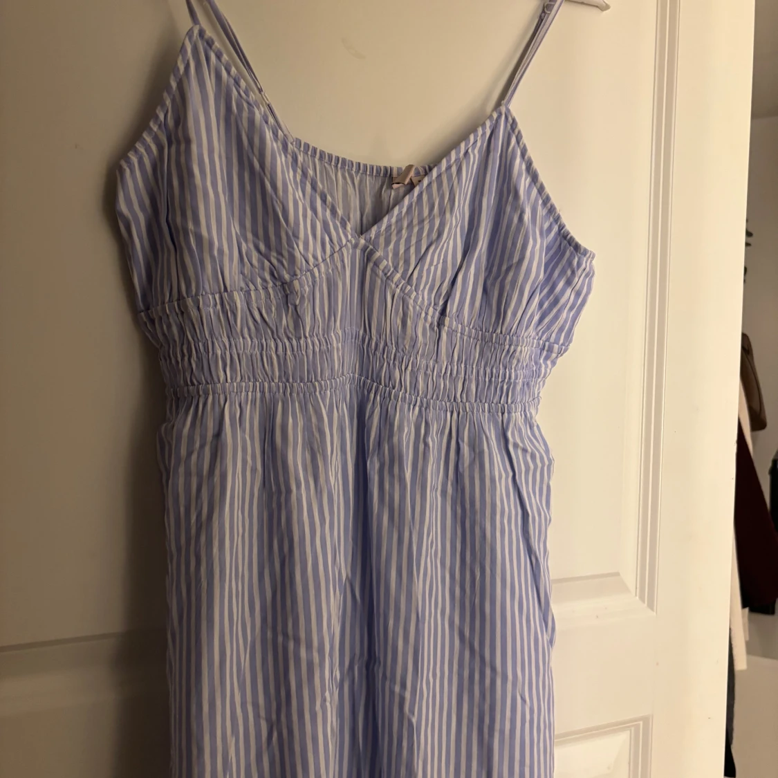 Blåvit randig långklänning - 2