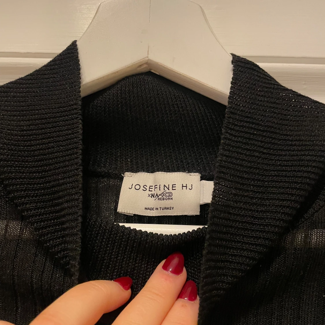 Svart ribbad topp från Josefine HJ - 2