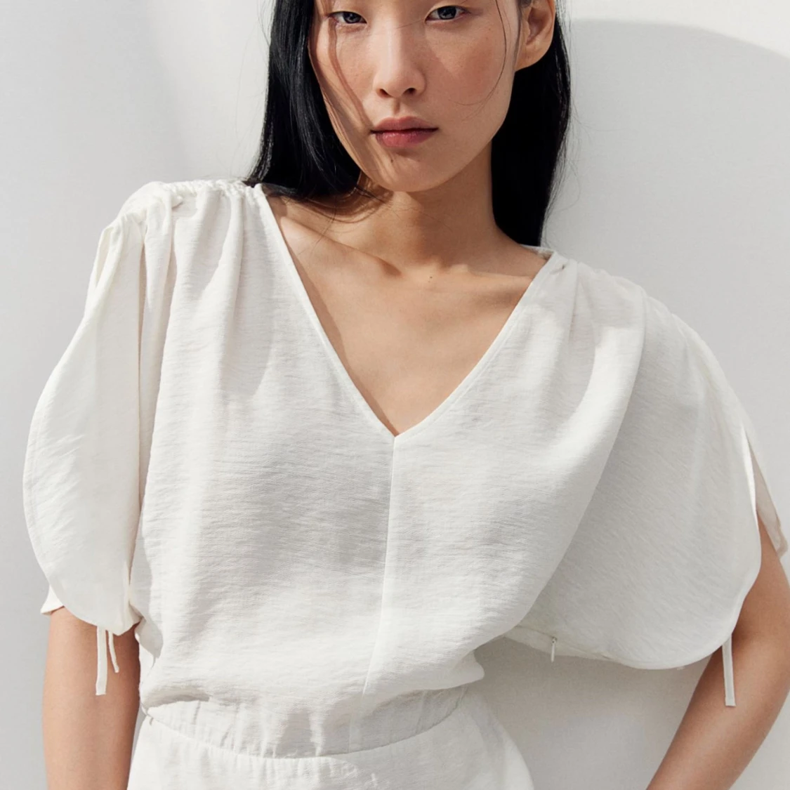 Superfin vit blus  - 90