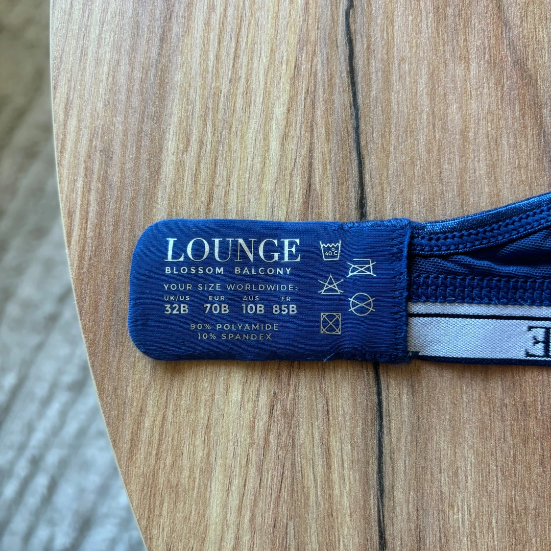 Blå spets-BH från Lounge - 92