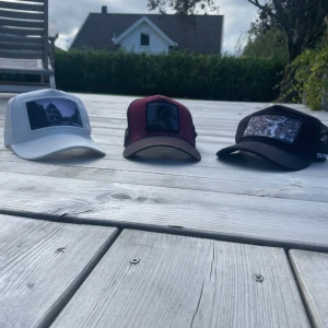 Tre kepsar - Säljer tre stycken k osar för 500kr. Kepsarna har används en del men är i bra skick. Den vita är från Gorda och den svarta är från min bror och den röda har jag fått från en kompis DM för frågor //MRcvb