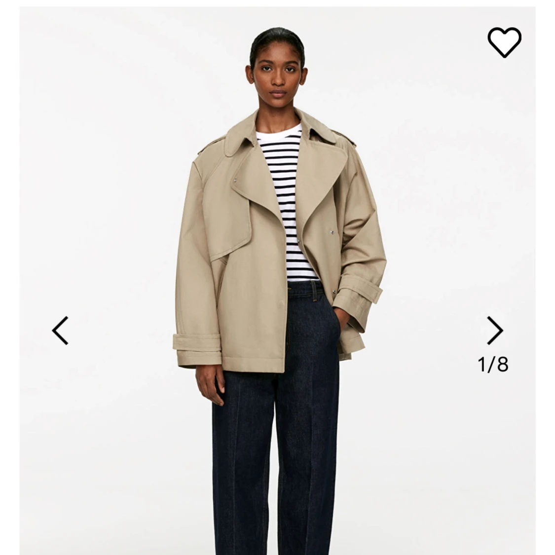 Kort trenchcoat från Arket