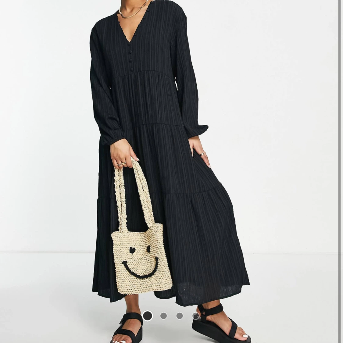 Svart somrig klänning  - 90