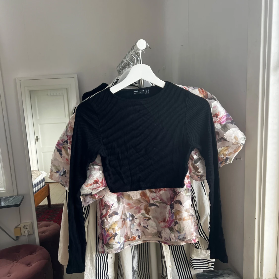 Svart långärmad, ribbad tröja från ASOS - 91