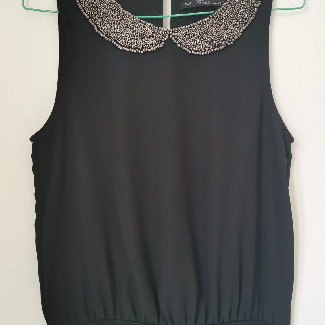 Black bi material zara dress  - 90