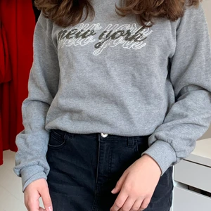 Hoodie  - Grå vanligt hoodie 