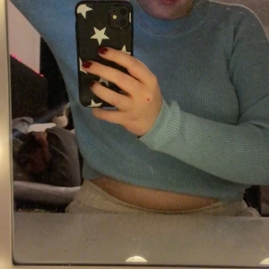 Blå ribbadtopp💙 - Topp som knappt är använd, Stolrke L💙