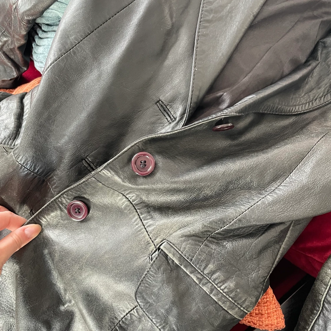 Skinnjacka vintage - 91