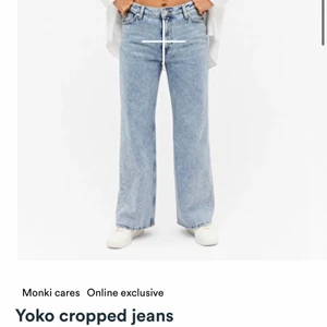 Monki jeans - Säljer mina monki jeans då dom inte passar längre. I jättefint skick utan några skador eller liknande. Storlek 36. 