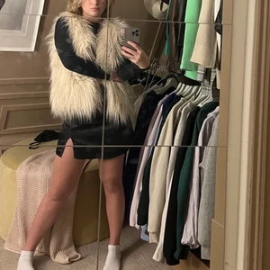 Päls vest  - Jätte cool päls vest som är ifrån zara, säljer för den inte används , jätte bra sick användt den ca 5 gånger , jag själv är en Small så den skulle passa mindre och S och kanske en M beroende hur man vill att den ska sitta , hrl av er vid fler frågor 💗💗