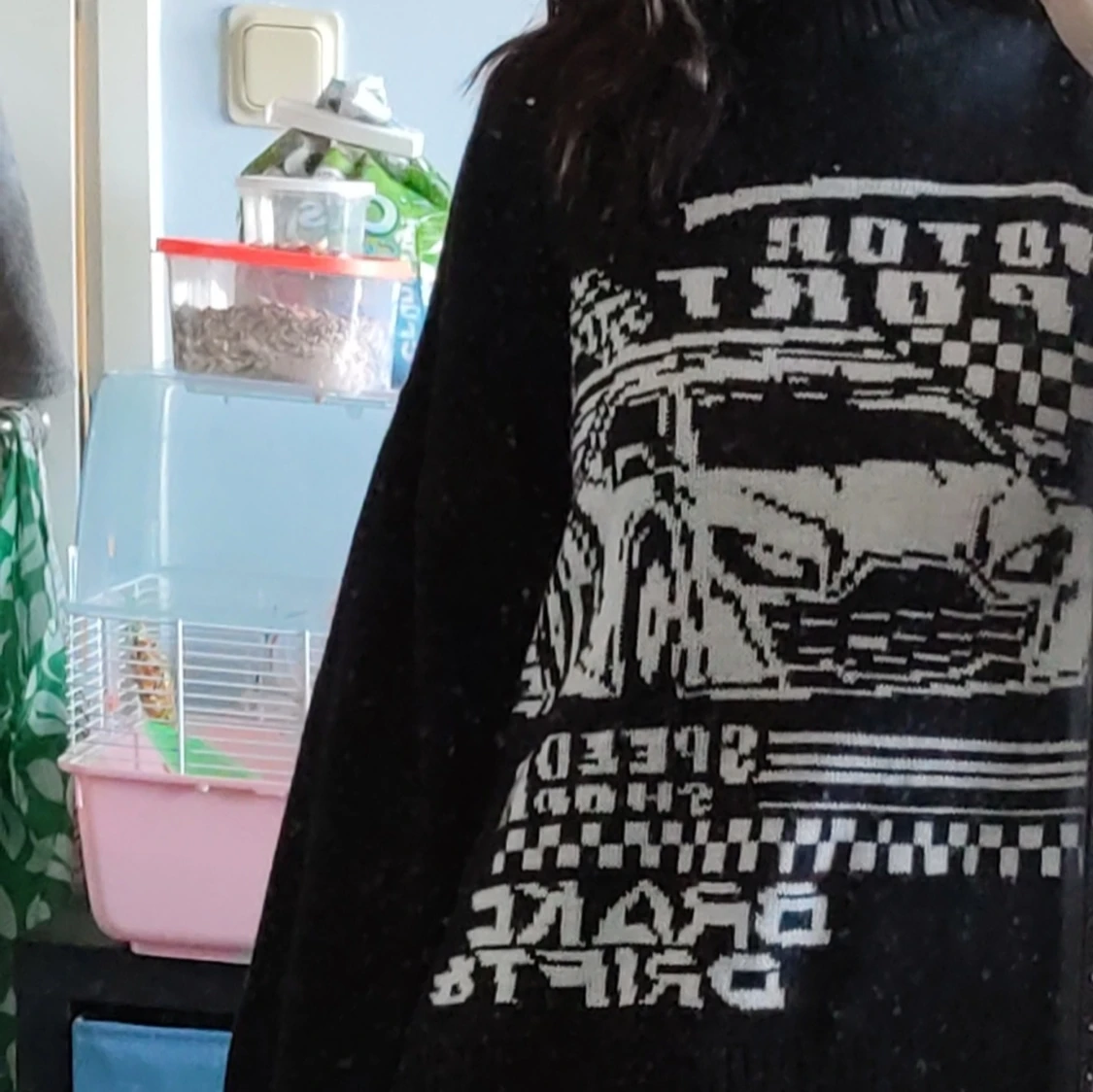 H&M sweater vitt print