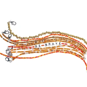 Pärlarmband  - Pärlarmband i orange färger - hör av er så löser vi hur du vill att det ska se ut💗