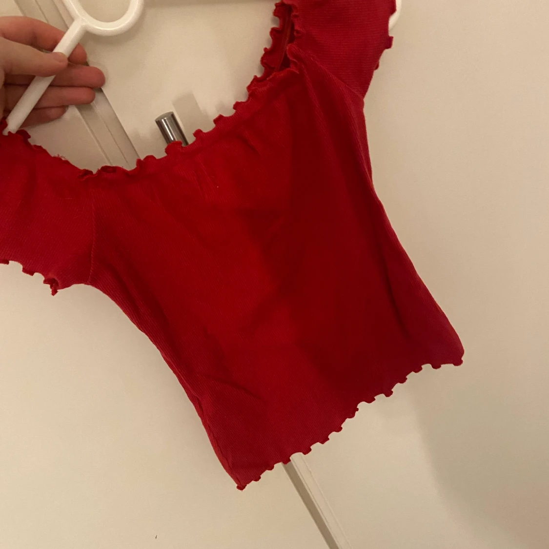 Röd gullig topp - 90