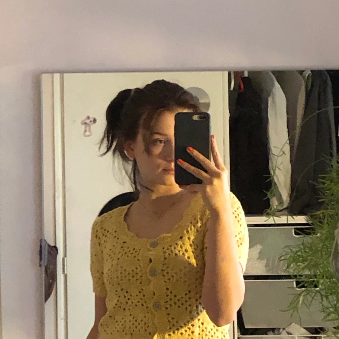 Super söt stickad top storlek s - 90