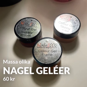 Nagel Geléer  - Har slutat med naglar så nu säljer jag mina resterande geléer! Vissa är till och med bara öppnade 💗 60kr/st Köparen står för frakten.