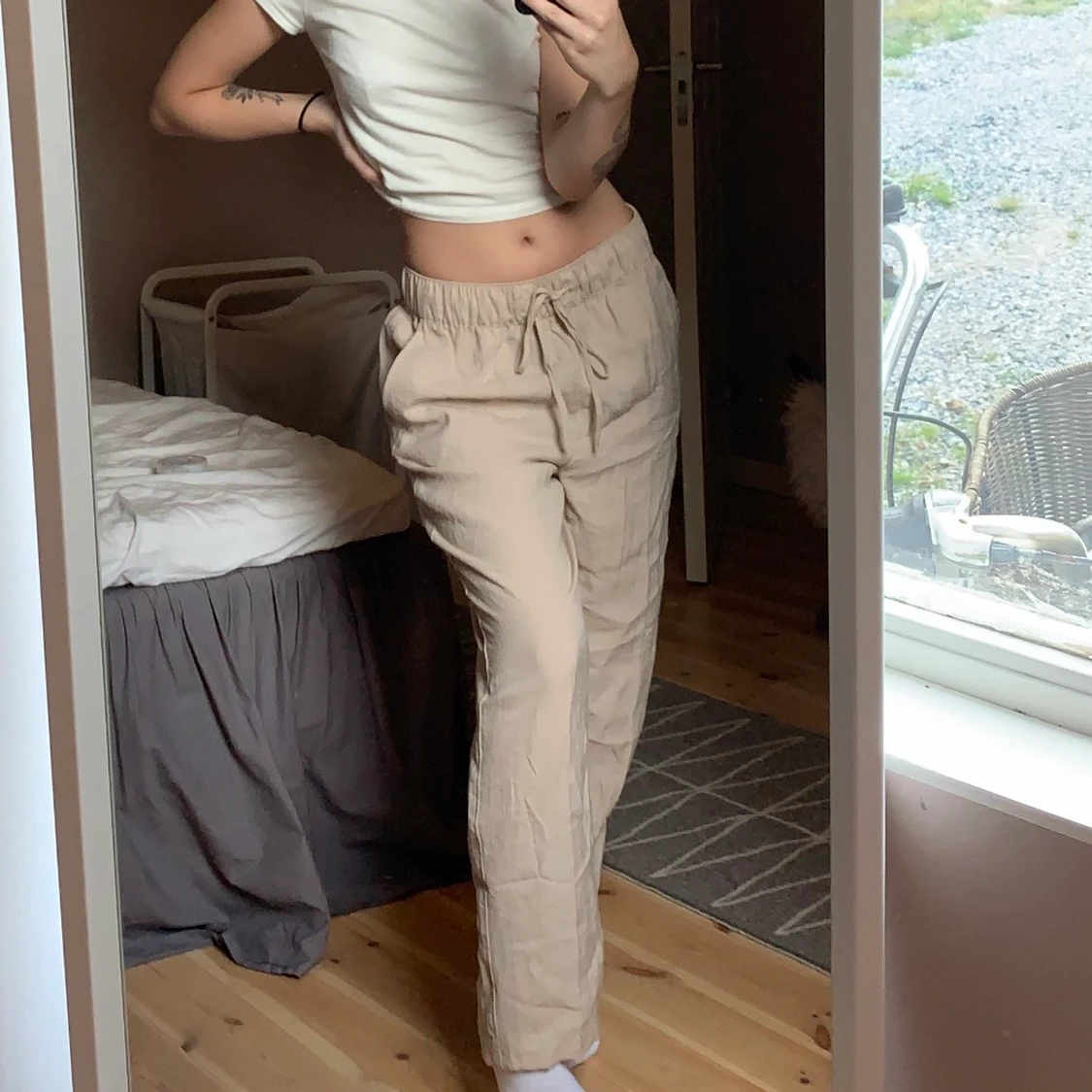 Beiga Linnebyxor - 90