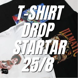T-shirt Drop 25/8 - Runt 100 Unika trifthade graphic t-shirts kommer att laddas upp från och med den 25:e Augusti. Där Det Droppas 5 Per Dag Tills Alla Är Slut.  Hoppas du gillar de!      //VintageBattery
