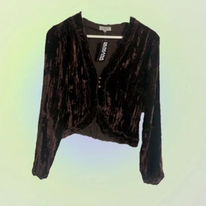 fairy grunge kofta  - sjukt fin kofta i velour köpt på humana i sthlm säljer då den inte kmr t användning (aldrig använd )🧚🏼‍♂️🤎