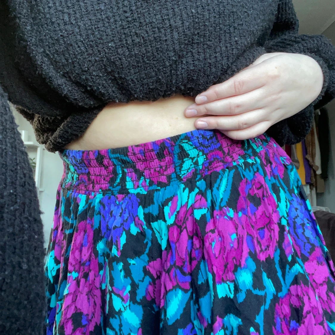 BLOMMIG LÅNGKJOL - 91