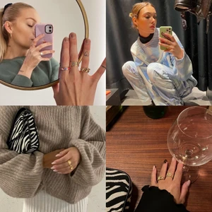 Ringar - 119kr/st, 2 för 199kr. ✨ Alla ringar är justerbara och finns i Guld och Silver.💫 Ringarna är 18K Guldpläterade. @Widadetails på Instagram.🥰