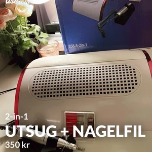 Utsug/Elektrisk nagelfil! - Säljer nu mitt utsug/nagelfil. Inköpt för 606kr på CDON.