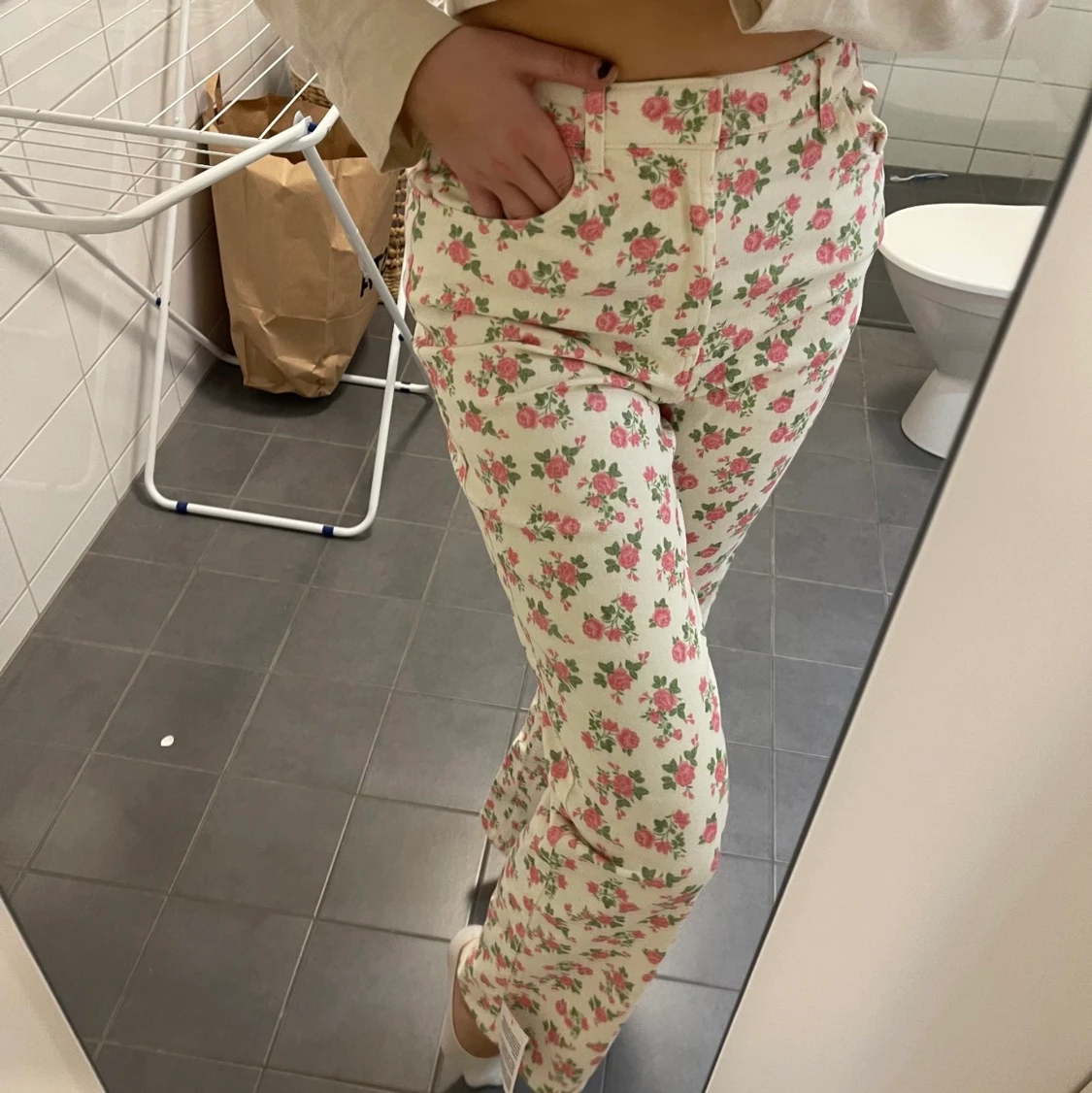 Blommiga byxor  - 90