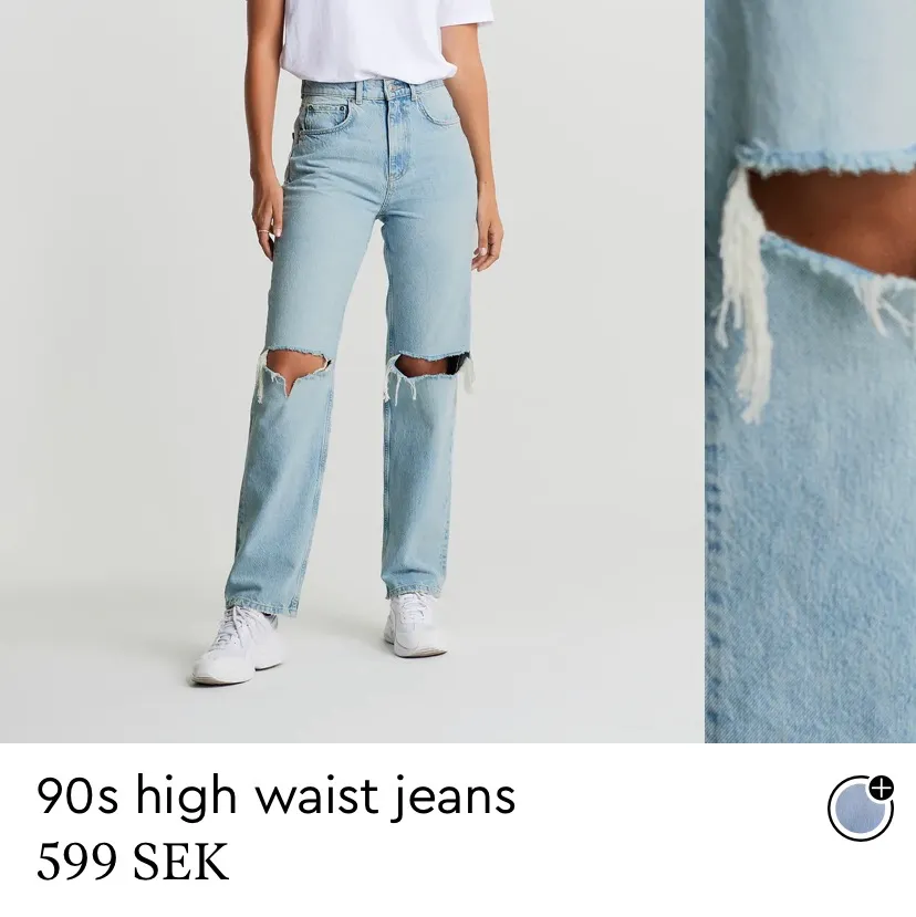Väldigt populära och snygga jeans från Gina Tricot som inte längre används då de är för små. Storlek 34. Köptes nya för 599 säljer för 200 + frakt. Pris går att diskuteras vid snab affär!:) Spårbar frakt!. Jeans & Byxor.