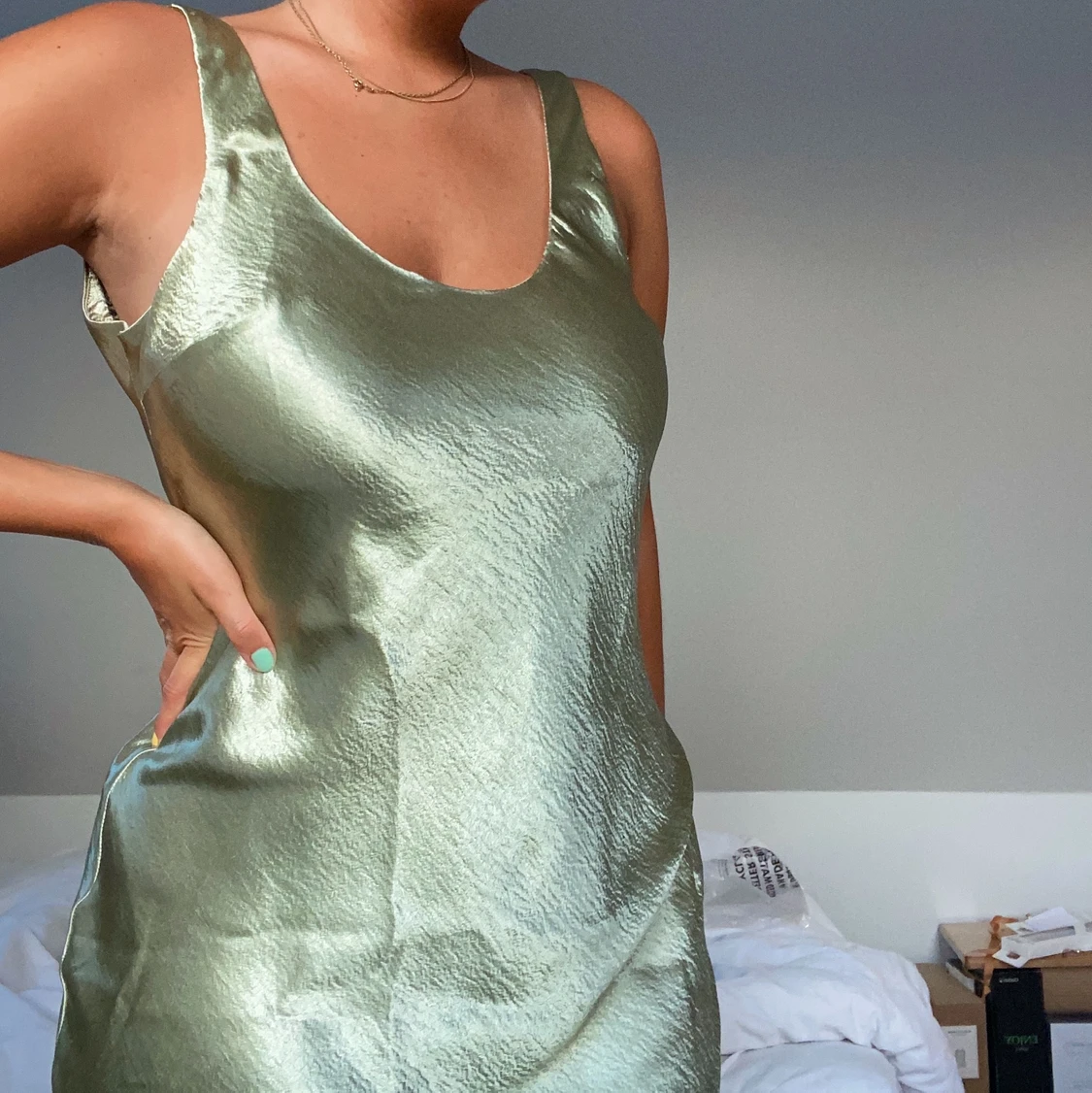 Grön sommarklänning! - 90