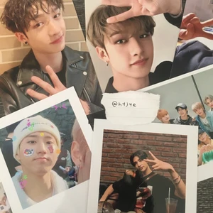 SKZ Stray Kids  - (OBS: inofficiellt/ej photocards) säljer nu mina stray kids foton och polaroider, som jag beställt från internet med jättebra kvalité!! DM för att få se alla bilder för sig 💕 prislista i andra sliden.