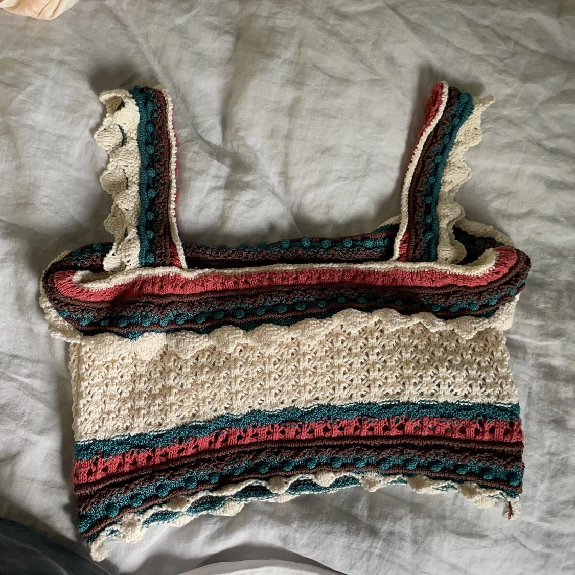 Virkad Croptop från zara eur s - 91