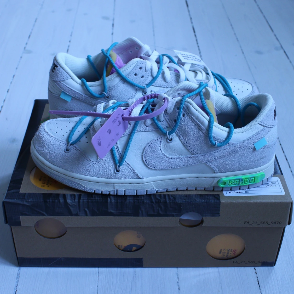 Nike dunk low x Off white lot 36