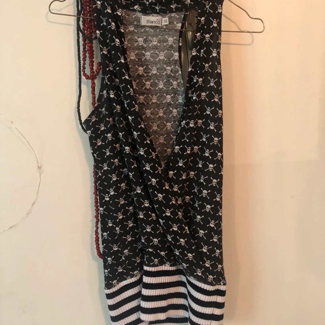 Skelett halterneck topp - 91