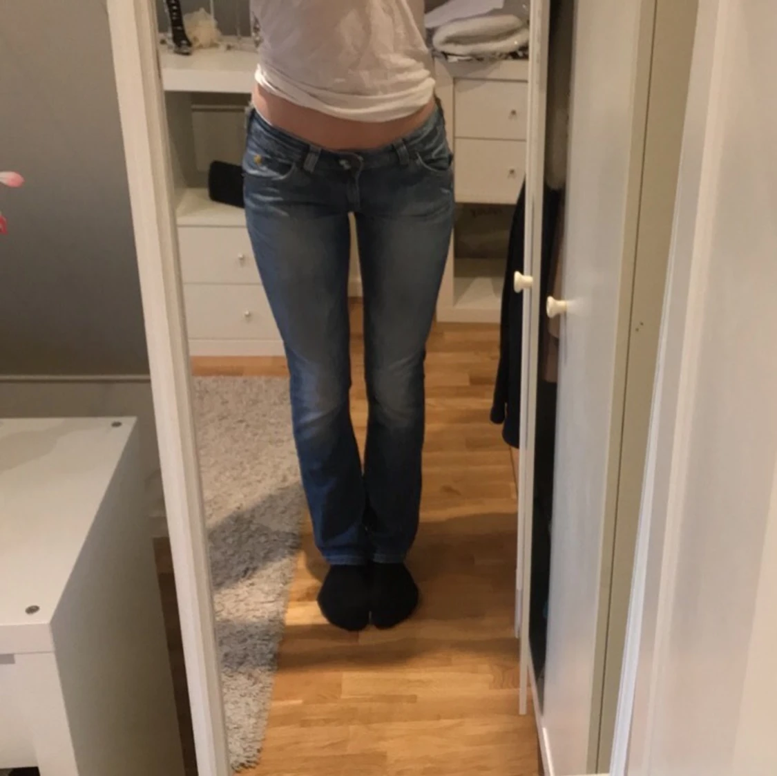 Lågmidjade jeans