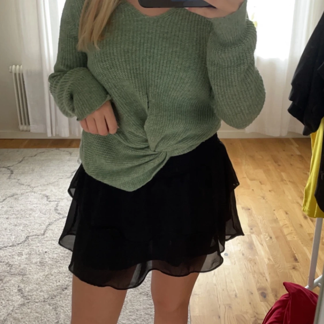 Grön stickad tröja