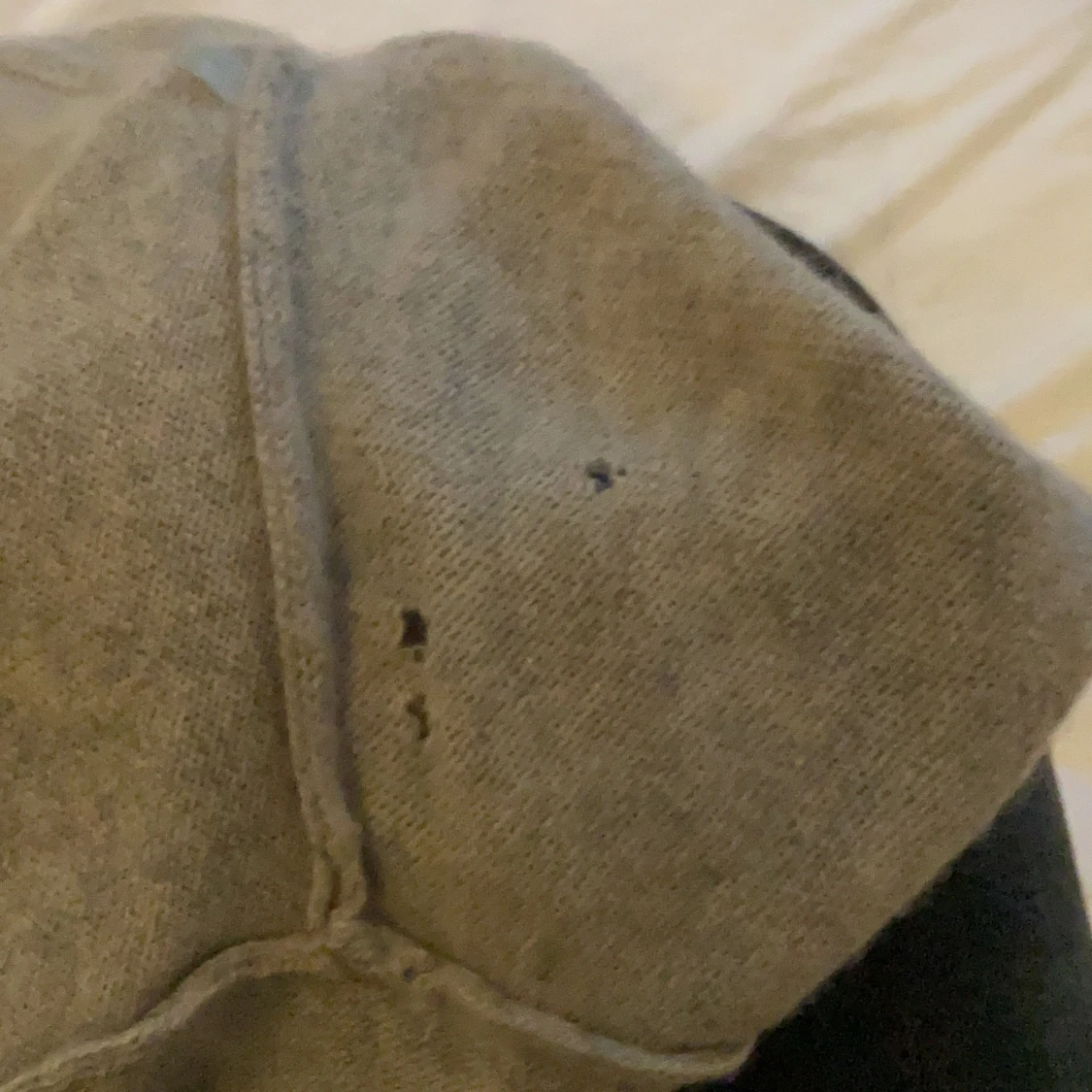 Grå Cashmere hoodie  - 90