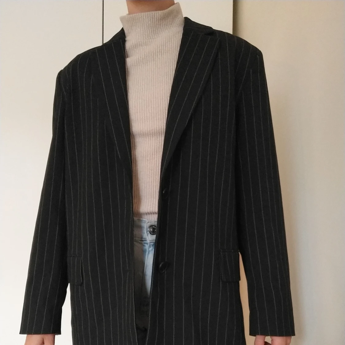 Oversized svart kavaj weekday - 91