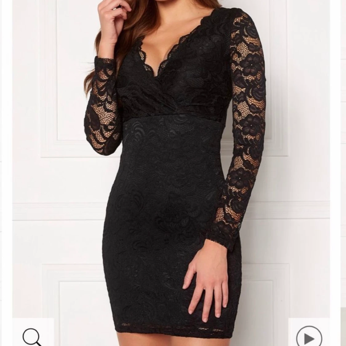 Vit spetsklänning  - 91